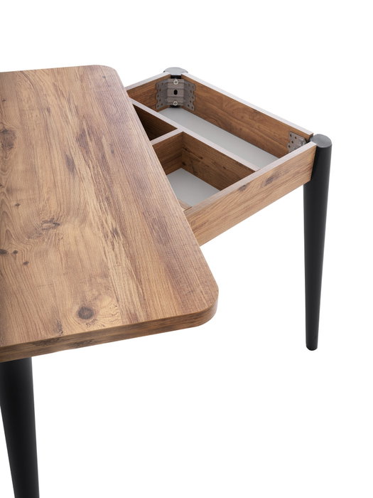 Hanah Home Dolunay - 1284 Mesa de Comedor Extensible Pino Atlántico